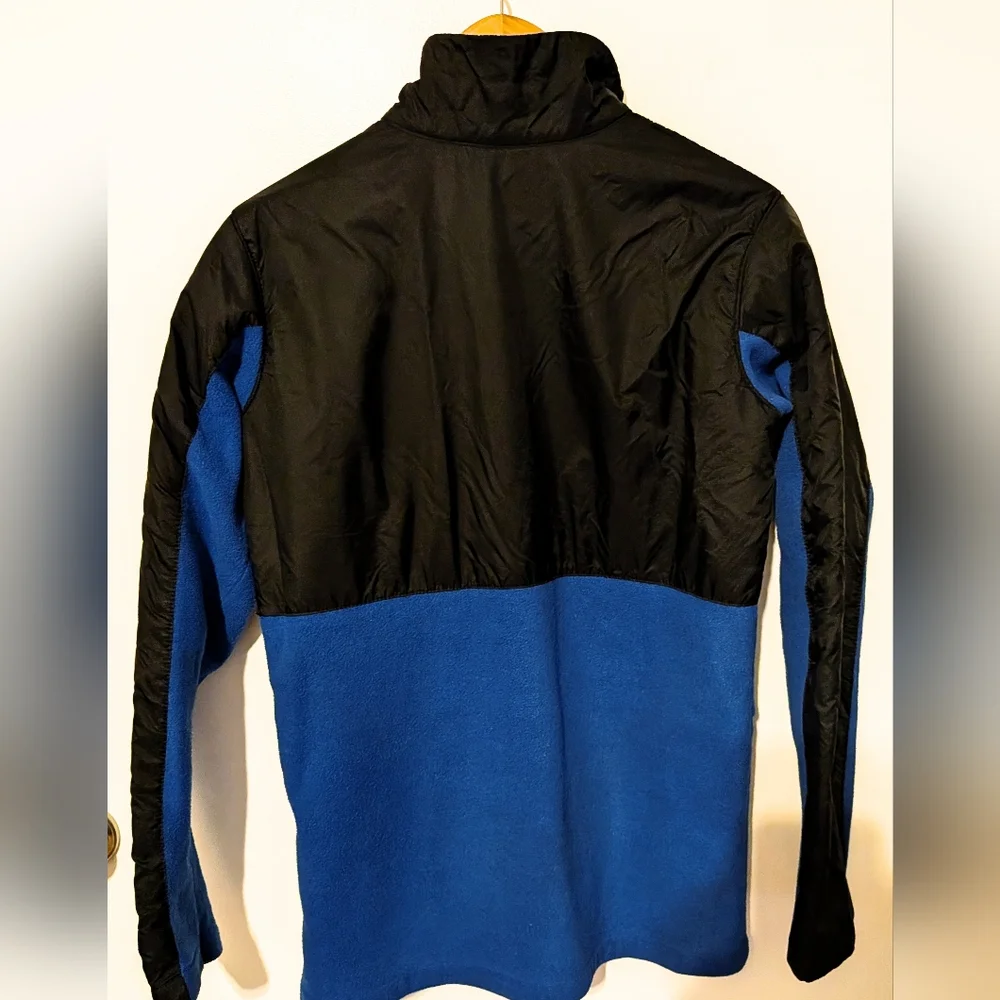 Columbia Boys Black Blue Performance Fleece Jacket Full Zip XL 18-20 Colorblock